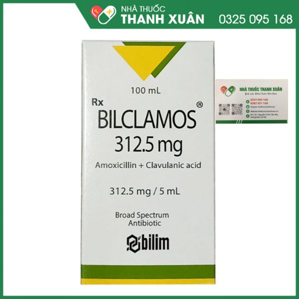 Bilclamos 312.5mg - Thuốc điều trị ngắn ngày các trường hợp nhiễm khuẩn